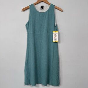 32 Degrees Sleeveless Reversible Midi Dress in Teal/Gray, Size S, NWT